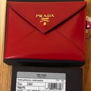 $220 ON DEPOP—-NWT Prada Portfolio Wallet.